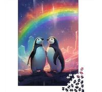 1000 Piece Jigsaw Puzzles Penguin Puzzles for Adults Paper Puzzles Educational Game for Adult 1000pcs (38x26cm)