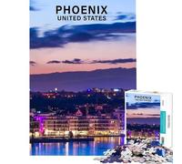 1000 Piece Jigsaw Puzzles- Phoenix United States Difficult And Challenge Enhance Memory Home Decoration Toys for Ages 14 And over (38X26CM)