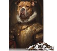 1000 Piece Jigsaw Puzzles Pitbull Europe King Style for Adults Paper Puzzles Educational Toys 38x26cm/1000pcs