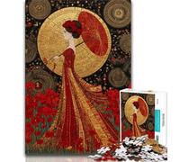 1000 Piece Jigsaw Puzzles Poppy Flower Oil Painting Teenager Jigsaw,Challenging Game Gifts for Is Ideal As A Gift for The Whole Family (size 75x50cm)