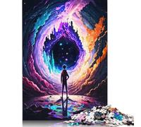 1000 Piece Jigsaw Puzzles Portal Cosmic Space Puzzle for Adults Paperboard Puzzles Interesting Stress Reduction Jigsaw Puzzles 38x26cm/1000pcs