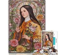 1000 Piece Jigsaw Puzzles Portrait of Mary The Mother Teenager Jigsaw,Challenging Game Gifts for Is Ideal As A Gift for The Whole Family (size 75x50cm)