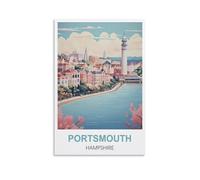 1000 Piece Jigsaw Puzzles,Portsmouth Hampshire Posters Challenging Puzzles, Puzzle Game for The Whole for Women, Gifts for Men, 70x50CM