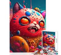 1000-piece Jigsaw Puzzles Pouncing Into Battle Anti-Stress Toys Great Gift for Games for Educational Game with Fully Interlocking Randomly Shaped Pieces Size 50x75cm