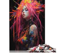 1000 Piece Jigsaw Puzzles Punk Girl No6 Wooden Puzzles Educational Toys 1000pcs (75x50cm)