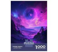 1000-piece Jigsaw Puzzles Purple Planet Cosmos Jigsaw Puzzle Anti-Stress Toys Wall Decoration Unique Gifts for Birthday And Christmas 70x50cm/1000pcs