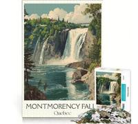 1000-piece Jigsaw Puzzles Quebec Travel, Family Games, Decompressing Intellectual, Unique Gifts for Birthday And Christmas 38x26cm