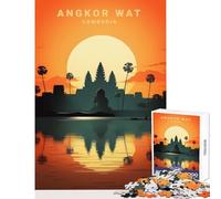 1000 Piece Jigsaw Puzzles Reflection Religious Landm Jigsaw Puzzles for Adults Difficult Hard Fun Activities at Home Birthday Present, Gifts, (38x26cm)