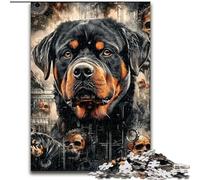 1000 Piece Jigsaw Puzzles Rottweiler Collage, for And 14 Years And over for Educational Game Challenge Toy Gift for Birthdays (size 26x38cm)