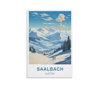 1000 Piece Jigsaw Puzzles,Saalbach Austria for Adult Educational Game Challenge Toy 1000 Pieces Puzzle for Adults Kids 52x38cm