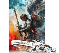 1000 Piece Jigsaw Puzzles 'Saint Michael Archangel Puzzles for Adults Paper Puzzles Educational Game for Adult Child 1000pcs (38x26cm)
