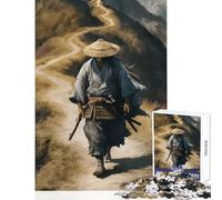 1000-piece Jigsaw Puzzles Samurai on Mountain Path Jigsaw Puzzles for Teenagers Difficult Challenge Fun Activities at Home Toy Intellectual Game (50x75cm)