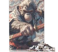 1000 Piece Jigsaw Puzzles Samurai Orangutan Resolve Wooden Puzzles Educational Toys 1000pcs (75x50cm)