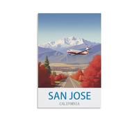 1000 Piece Jigsaw Puzzles San Jose California Home Decor Birthday Party Gift Toy for Men Women Elders Seniors, 26x38cm