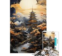 1000-piece Jigsaw Puzzles Sanctuary Among The Sakura Fun Activities at Home Difficult Challenge Anti-Stress Toys for And from 14 Years And over (50x75cm)