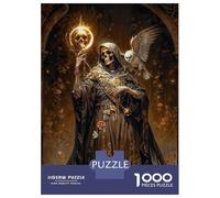 1000-piece Jigsaw Puzzles Santa Muerte, Death As A Sorcerer Adult Jigsaw Puzzle Hands-on Game Difficult Challenge Parent-child Interaction 70x50cm/1000pcs