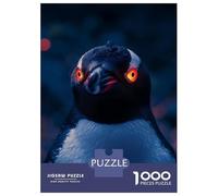 1000-piece Jigsaw Puzzles Scary Cute Penguin Fantasy Jigsaws for Adults Brain Teaser Game Improve Memory Unique Gifts for Birthday And Christmas 52x38cm/1000pcs
