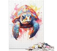 1000 Piece Jigsaw Puzzles Sea Turtle Tortoise Jigsaw Puzzles for Adults Woodenboard Puzzles Challenging To Complete But Fun And Humorous 1000pcs (75x50cm)
