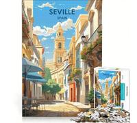 1000-piece Jigsaw Puzzles Séville, Andalousie, Espagne, Toy Wall Decor, Challenging To Complete, Improving Love between Couples 50x75cm