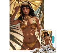 1000 Piece Jigsaw Puzzles- Sexy Cleopatra Gold Bikini for Birthday, Chrismas Enhance Memory Educational Games for 14+ Puzzle Game Offered (38x52cm)