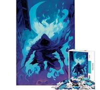 1000 Piece Jigsaw Puzzles Shadow Assassin in A Flaming Alley Difficult And Challenge Enhance Memory Home Decoration Toys for Ages 14 And over (50X75cm)