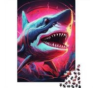 1000 Piece Jigsaw Puzzles Shark Puzzles for Adults Wooden Puzzles Educational Game for Adult 1000pcs (75x50cm)