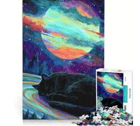 1000 Piece Jigsaw Puzzles Sleeping Cat Beneath Cosmic Sky Hands-on Game Birthday Present Unique Gifts for Birthday And Christmas 38x26cm