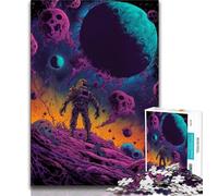 1000 Piece Jigsaw Puzzles Space Adventurer Teenager Jigsaw,Challenging Game Gifts for Is Ideal As A Gift for The Whole Family (size 75x50cm)