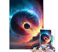 1000 Piece Jigsaw Puzzles- Space Collision Learning Educational Toys Impossible Game Staycation Kill Time Birthday Gifts (Size 38x52cm)