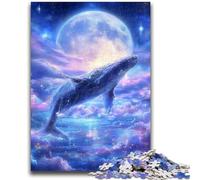 1000 Piece Jigsaw Puzzles Space Whale Help The Brain Exercise Addictive Toys to Cultivate Patience Suitable for Couples 38x26cm