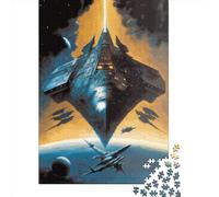 1000 Piece Jigsaw Puzzles Spaceship for Adults Wooden Puzzles Educational Toys 1000pcs (75x50cm)