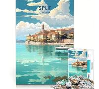 1000 Piece Jigsaw Puzzles Split Croatia, Educational Toy, Challenging To Complete, Unique Birthday And Xmas Gifts 50x75cm