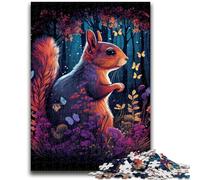 1000 Piece Jigsaw Puzzles Squirrel Forest Educational Family Game Deal As Gifts for The Whole Family for And Age 14 Years Up 50x75cm