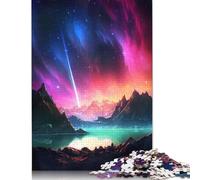 1000 Piece Jigsaw Puzzles Starlit Meteor Galaxy Puzzle for Adults Paperboard Puzzles Interesting Stress Reduction Jigsaw Puzzles 38x26cm/1000pcs