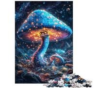 1000 Piece Jigsaw Puzzles- Starry Mushroom Realm Puzzles for Teenagers Difficult Hard Every Piece Is Unique Toys Educational Games (38x52cm/1000pcs)