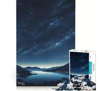1000 Piece Jigsaw Puzzles Starry Night Embrace, Educational Toy, Hand Speed Race, with Fully Interlocking Randomly Shaped Pieces 50x75cm