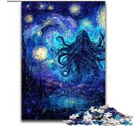 1000 Piece Jigsaw Puzzles Starry Night Van Gogh, for And 14 Years And over for Educational Game Challenge Toy Gift for Birthdays (size 26x38cm)