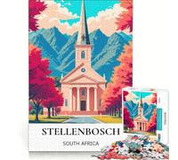 1000 piece jigsaw puzzles- Stellenbosch in Fall | 38x52cm Staycation Kill time learning educational for is ideal as a gift