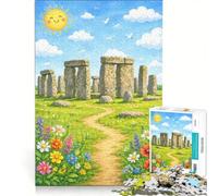 1000 Piece Jigsaw Puzzles Stonehenge, World, Toy Wall Decor, Interesting Stress Reduction, for Is Ideal As A Gift 50x75cm
