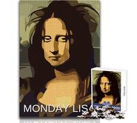 1000 Piece Jigsaw Puzzles- Stress at Work Monday Lisa Calm Enjoyable Spare Time Fun Tight Seamless Precision Toy Size 50x75cm