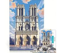 1000 Piece Jigsaw Puzzles Stunning Notre Dame Poster, Toy Wall Decor, Interesting Stress Reduction, for Is Ideal As A Gift 50x75cm