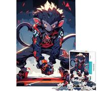 1000-piece Jigsaw Puzzles Stylized Monkey Character Fun Activities at Home Difficult Challenge Anti-Stress Toys for And from 14 Years And over (38x26cm)