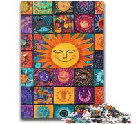 1000 Piece Jigsaw Puzzles Sun Smiling Collage Challenging Game And Family Play for Is Ideal As A Gift for The Whole Family 26x38cm