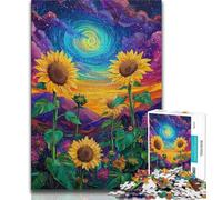 1000 Piece Jigsaw Puzzles Sunflower 1000 Pieces for Teenagers,Educational Stress Relief Toy Gifts for Friends And Family (size 38x26cm)