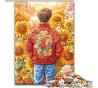 1000 Piece Jigsaw Puzzles Sunflower Man, for Age 14 Years And over Home Decor As A Gift for The Whole Family And Friends (size 26x38cm)