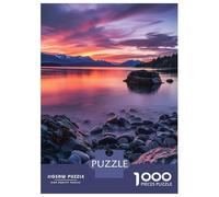 1000-piece Jigsaw Puzzles Sunset at Glacier Bay Jigsaws for Adults Brain Teaser Game Improve Memory Unique Gifts for Birthday And Christmas 70x50cm/1000pcs