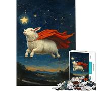 1000 Piece Jigsaw Puzzles Super Sheep Flying Difficult And Challenge Difficult Hard Practical Game for And 14 Years And over (50X75cm)