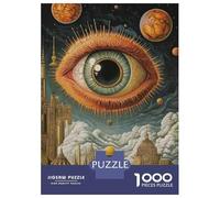 1000-piece Jigsaw Puzzles Surreal Fantasy Art Print Jigsaw Puzzle Anti-Stress Toys Wall Decoration Unique Gifts for Birthday And Christmas 52x38cm/1000pcs