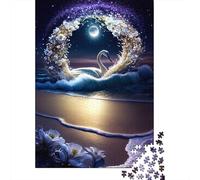 1000 Piece Jigsaw Puzzles Swan Beautifull5 Jigsaw Puzzles for Adults Woodenboard Puzzles Challenging To Complete But Fun And Humorous 1000pcs (75x50cm)