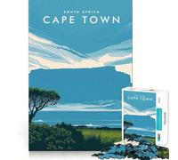 1000 Piece Jigsaw Puzzles Table Mountain Cape Town Accurate Cut Fun Mental Challenge Toy Rest Time Game Birthday Art Play (38x52cm)